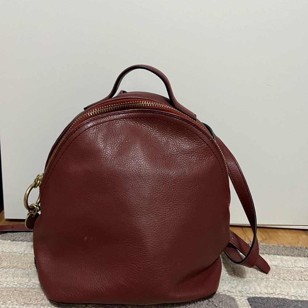 Cole Haan Leather mini Backpack - Brown/Burgundy - like new